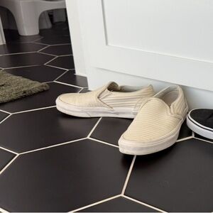 Women’s Cream Slip-On Shoes